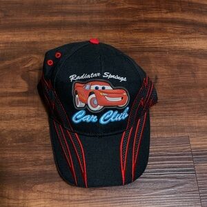 Radiator Springs Car Club Kids Cap - Black and Red